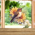 Delicate Flora and Fauna Acrylic Window Display Stained Glass