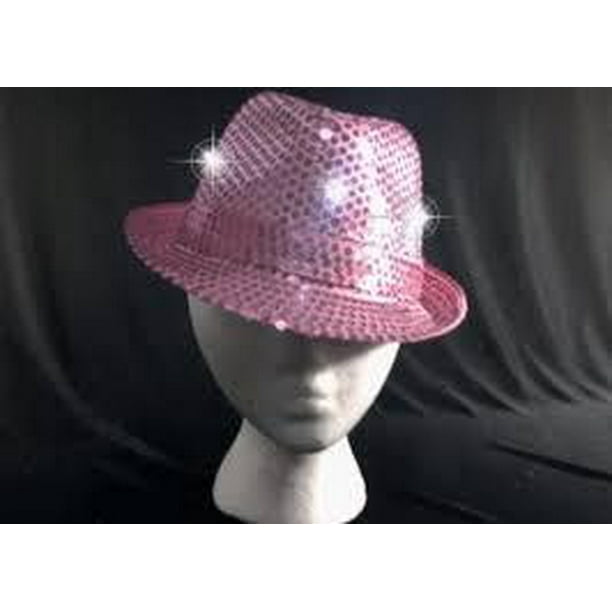 JenlyFavors LightUp Fedora Hat Pink 1 Piece