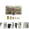 thumbnail image 6 of Raindrops 150 Pcs Threaded Insert Flat Head Nut Mechanical Fastener 2.2X1.7CM, 6 of 8