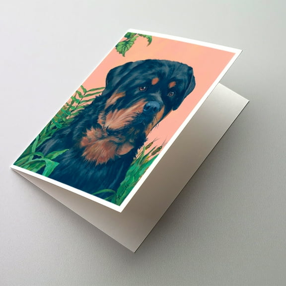 Rottweiler Greeting Cards and Envelopes Pack of 8