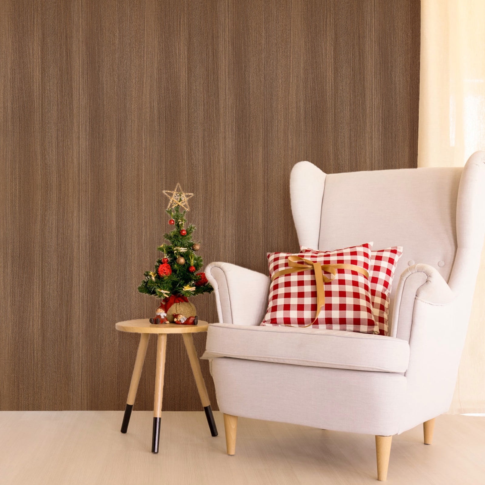 PP wood grain Peel-and-Stick Wallpaper PVC-Free, Self-Adhesive Washable Vinyl Roll Light, Eco Friendly Accent Wall Furniture Decor for Bedrooms Nursery