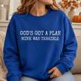 thumbnail image 4 of Funny Christian Shirt, God's Got a Plan Mine Was Terrible Sweatshirt, Sarcastic Faith Hoodie and T-Shirt, Christian Gift for Men and Women, 4 of 9
