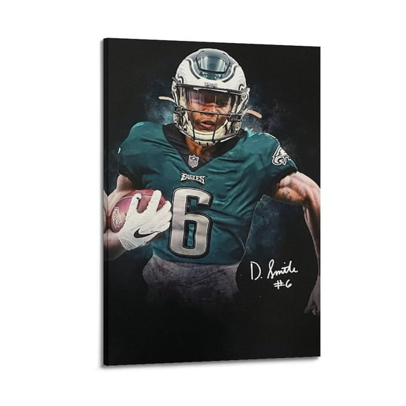 DeVonta Smith Sports Player Poster Poster Album Cover Posters for Bedroom Wall Art Canvas Posters Music Album Cover Poster
