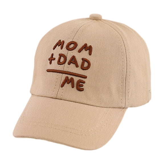 Infant Baseball Cap with MOM DAD=ME Lettering Embroidered Cotton Sun Hat for Outdoor Travel and Beach