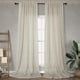 thumbnail image 1 of Cortinas DANCURTON, mezcla de lino y lino, 244 x 132 cm, color beige, 1 of 8