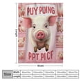 thumbnail image 4 of ARISTURING Cute Pig Blanket for Girl Boy I Just Really Like Pigs Throw Blanket Pig Stuff Super Soft Cozy Plush Fuzzy Pink Pig Flannel Blankets for Couch Sofa Bed Gifts for Baby Kids Adult, 4 of 6