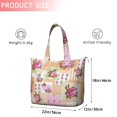 thumbnail image 4 of Pioneer Flower Floral Print Pattern Travel Tote Bags for Women Carry On,Large Weekender Bags for Women Travel,Multi Functional Duffle Bag for Work,Shopping,Sports, 4 of 5