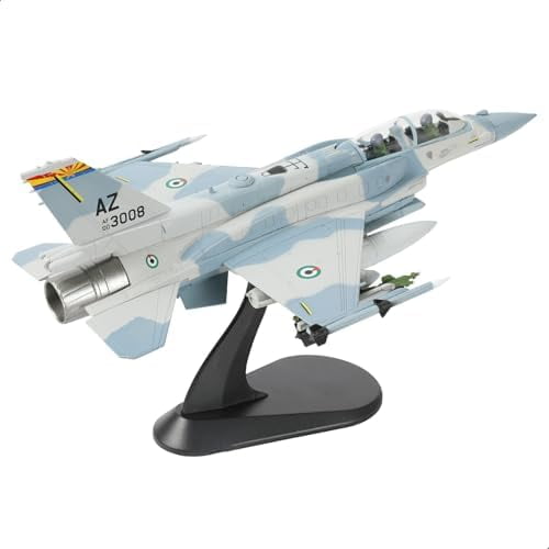 NUOTIE 1/72 F-16F Block 60 Fighter Model United Arab Emirates Painting Pre-Built Jet Fighter Aircraft Model Alloy Metal Diecast Plane with Display Stand Collection Gift for Adult