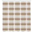 thumbnail image 2 of Ambesonne Abstract Shower Curtain, Damask Inspired Curves, 69"Wx84"L, Beige Brown White, 2 of 2