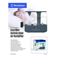 thumbnail image 2 of Westinghouse Antimicrobial Air Humidifier - White, 2 of 6
