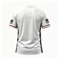 thumbnail image 4 of USA 2026 Soccer Cup Fan Jersey for Men, Crewneck Short Sleeve T-Shirt with Statue of Liberty & Stars Graphic, Lightweight Breathable Athletic Top, 1 PC White XL, 4 of 4