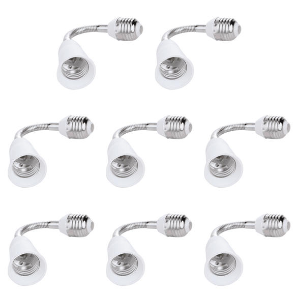 Peggybuy E27 LED Light Bulb Lamp Holder Flexible Extension Adapter Socket (20cm)