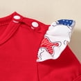 thumbnail image 5 of Wxirdiow Patriotic Baby Girl Clothes 4th of July Baby Girl Outfits Newborn Romper Dress Summer Infant American Flag Clothes Cute Toddler Tutu Dresses Red Size,3-6 Months, 5 of 6