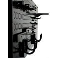 thumbnail image 4 of Wall Control Modular Pegboard Tool Organizer System - Wall-Mounted Metal Peg Board Tool Storage Unit for Pegboard Tiling (Black Pegboard), 4 of 9