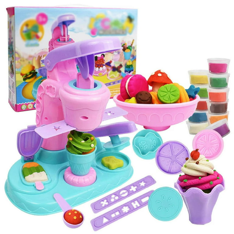 Playdough Set for Kids Toys Playdough Balls Maker Machine with 5 Colors  Play Dough and Various Playdough Tools, Toys for 3 Year Old Girls Gifts