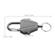 thumbnail image 4 of 2 llaveros retráctiles con clip, porta credencial, carrete de credencial extensible para exteriores, senderismo, montañismo y acampada., 4 of 5