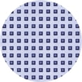 thumbnail image 1 of Ahgly Company Machine Washable Indoor Round Transitional Lavender Blue Area Rugs, 3' Round, 1 of 7