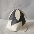 thumbnail image 6 of Jiibva Wool Felt Sauna Hat Cap - Russian Sauna Hair Protector Cap Banya Hat For Men And Women, 6 of 7