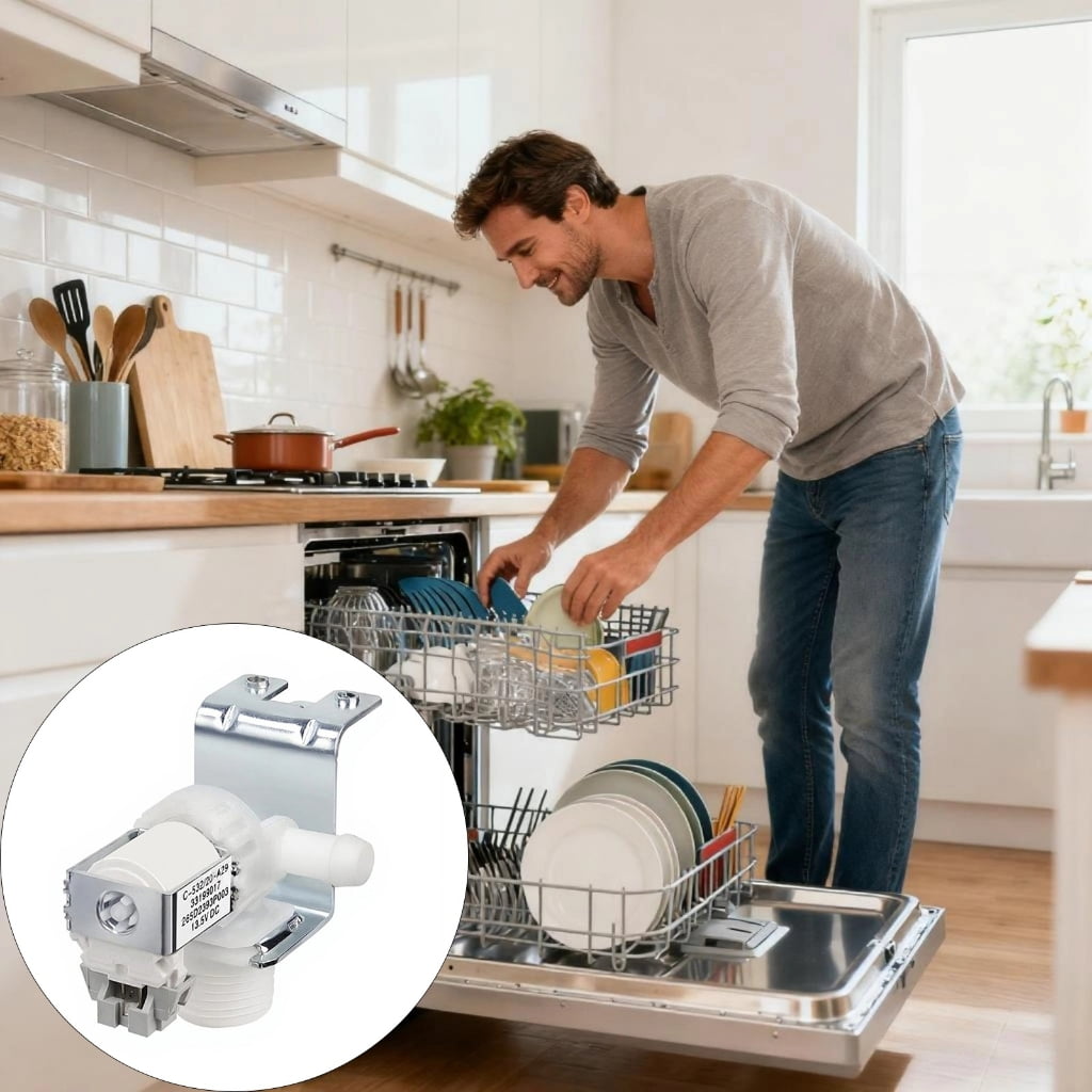 Multiple Model Dishwasher Water Gate Replacement Part Accommodates Various DW80 Series Entities Bother Complimentary Maintenance Answer