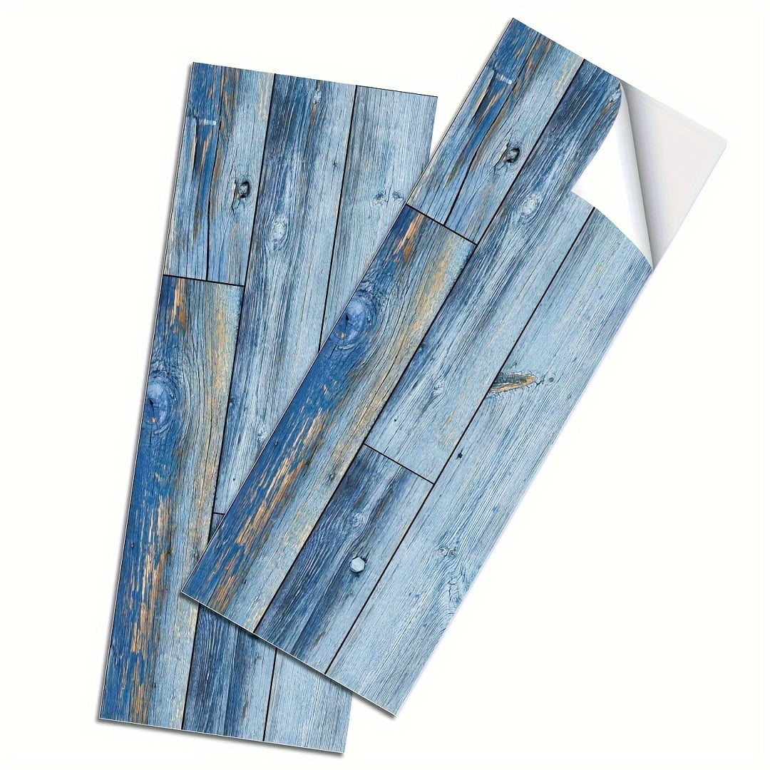 AsdQ Peel and Stick Vinyl Flooring Tiles, Thicken Self Adhesive Vinyl Floor Tiles Wood Plank Flooring (15.7-in x 5.9-in)