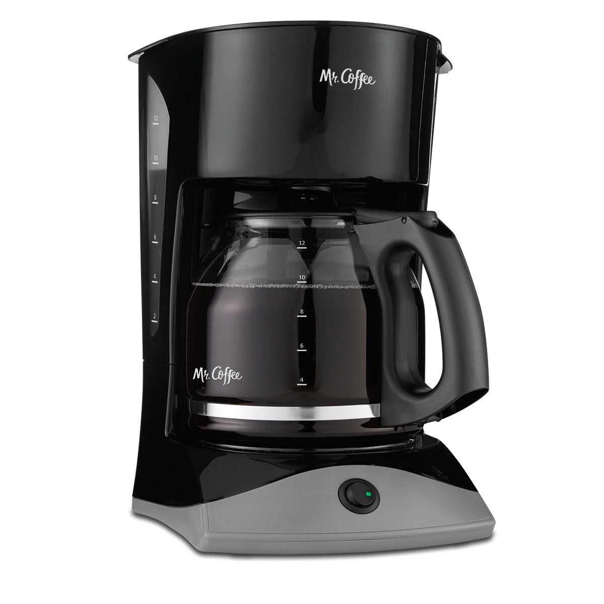 Mr. Coffee Simple Brew 12-Cup Black Coffee Maker with Grab-A-Cup