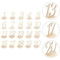 thumbnail image 2 of 20Pcs Wedding Table Numbers Signs Elegant Table Numbers Cards Coffee Shop Number Signs, 2 of 7