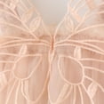 thumbnail image 2 of ZHUASHUM Cute Girl'S Dress 2024 Party Beach Butterflywings Skirts Kids Beach Summer Sleeveless Tutu Casual Birthday Tulle Layered Skirt Toddler Princess Lace Dresses,3-4 Years Beige, 2 of 6