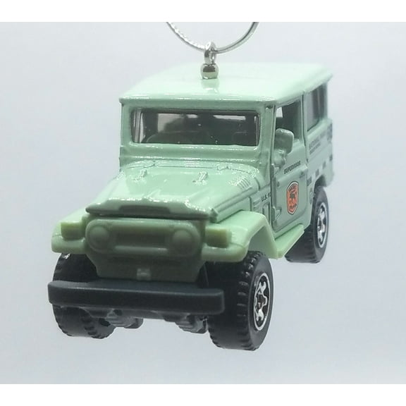 Christmas Ornament for Toyota Land Cruiser FJ40 Beigeish Blue