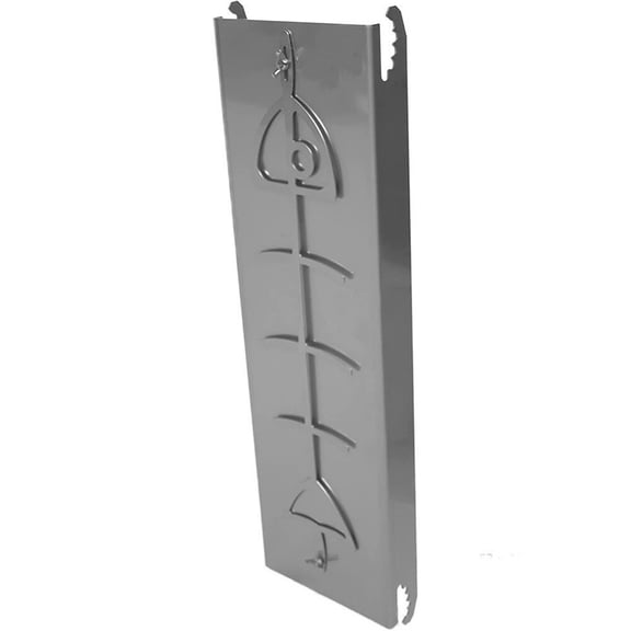 Stainless steel flame salmon holder for fire bowls and kettle barbecues
