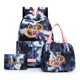 thumbnail image 1 of 3pcs Disney Tangled Rapunzel Princess Colorful Backpack with Lunch Bag for Women Teenagers Rucksack Casual School Bags Sets, 1 of 4
