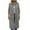 Womens Clothing Gray, variant on Womens Long Length Fall Coats, Zip Up Jacket for Women Winter Fashion Warmth Solid Color Lapel Long Sleeve Pullover with Pockets