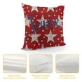 thumbnail image 4 of SHANXI Pillow Case Independence Memorial Day ations for Home Sofa Couch(Red) 20x20in, 4 of 5