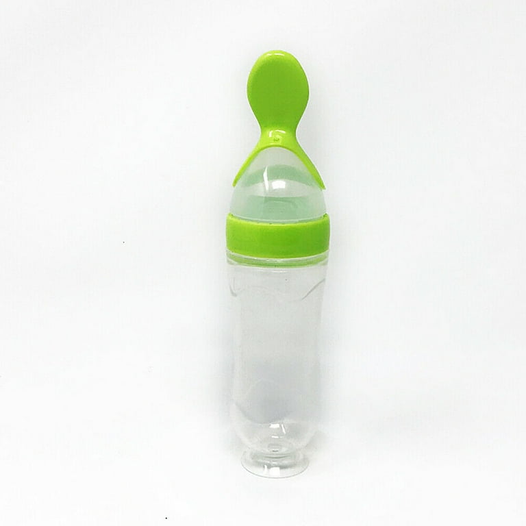 Silicone Feeding Bottle With Spoon Stand Multifunctional - Temu