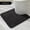 Black, variant on Tripumer U-Shaped Toilet Shaggy Bathroom Contour Rug 20 x 20 inch U Shape Toilet Mat Navy Blue