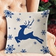 thumbnail image 2 of hirigin Christmas Throw Pillow Cover, Elk/Snow/Tree/Letters Print Pillowcase Decor for Sofa Bedroom, 2 of 6