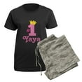 thumbnail image 5 of CafePress - Yaya (Number One) Women's Dark Pajamas - Women's Short Sleeve Print T-Shirt and Pants Dark Cotton Pajama Set, 5 of 7