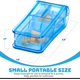 thumbnail image 1 of píldoras grandes y pequeñas y medicamentos - Divisor de píldoras transparente con estuche porta-píldoras para dividir y llevar su medicamento diario, 1 of 4