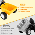 thumbnail image 5 of TLSUNNY 6V Kids Ride On Tractor Toy, Electric Vehicle W/ Detachable Trailer, Music, Headlights, Foot Pedal Control, Ideal Gift for Toddlers, 5 of 9