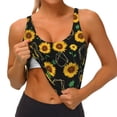 thumbnail image 3 of Uemuo Flower (2) Pattern Women's Sports Bra - High Impact Support, Breathable, and Comfortable Athletic Bra for Running, Yoga, and Workouts, 3 of 9