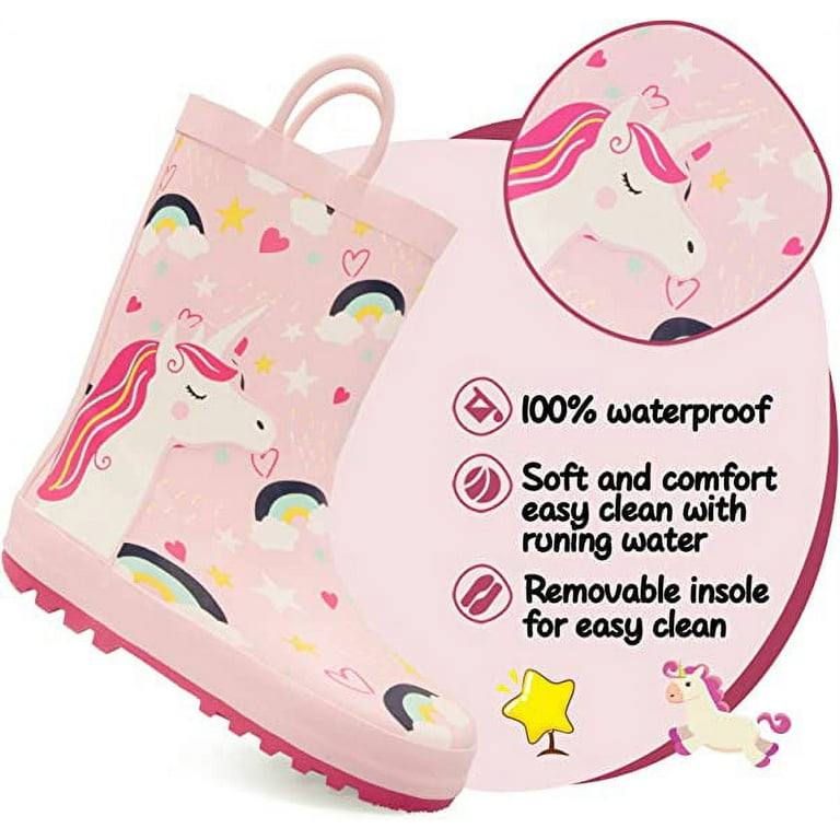 Cat and jack unicorn shop rain boots