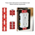 thumbnail image 6 of Uxcell 20Pcs Switch and Receptacle Spacer, 5.5mm Thickness Electrical Socket Outlet Sheet for Electrical Box,White, 6 of 6