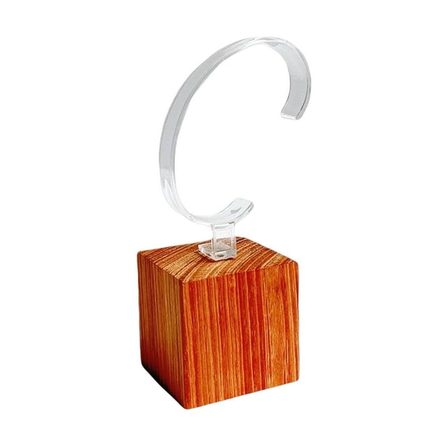 Exhibidor de relojes acrílico, soporte para guardar pulseras y brazaletes. Transparente
