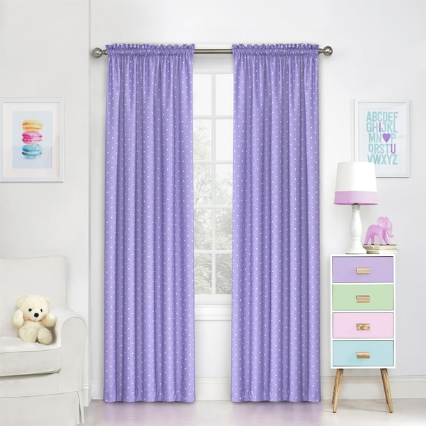 Eclipse Kids Polka Dots Blackout Window Curtain Panel