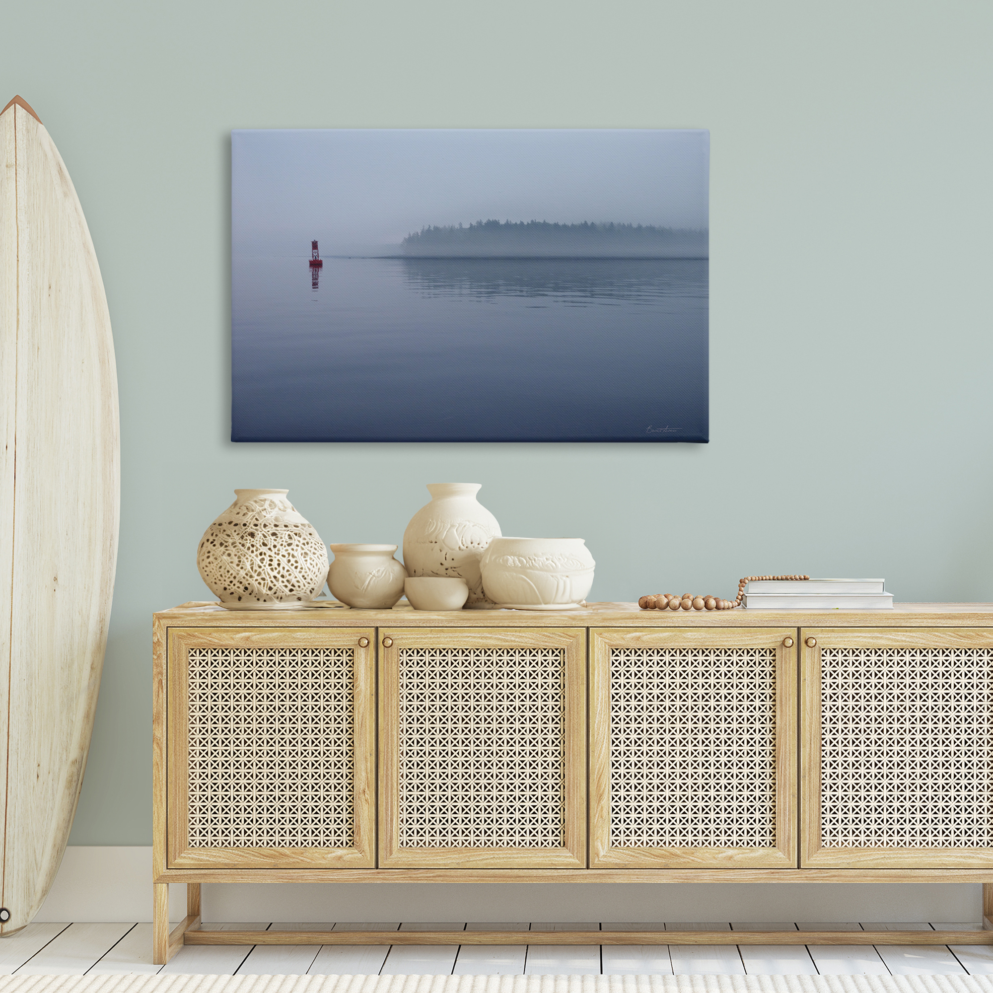 Stupell Industries Penobscot Bay Landscape Landscape Photography Gallery Wrapped Canvas Art Print Wall Art, 45 x 30