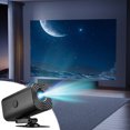 thumbnail image 3 of Black Wireless And Wired Home Projector With Built-In Wifi Hd 1080P Support Compact For Indoor Entertainment, 3 of 5