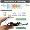 thumbnail image 2 of Polarized Clip- Flip Up Metal Clip Rimless Sunglasses for Prescription Glasses, 2 of 6