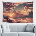 thumbnail image 4 of ZICANCN Funny Tapestry for Bedroom Aesthetic,Fantasy Sunset River Pattern Wall Tapestry for Living Room 60x40 Inches, 4 of 8