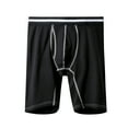 thumbnail image 7 of YWDJ Mens Boxer Briefs Plus Size Cotton Lightweight No Show Mens Striped Underwear With Side Opening and Sexy Shorts Briefs Pants Black XL, 7 of 7