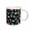White, variant on 3drose, Colorful Retro Scooter Print - Black, 11oz Two-tone Yellow Mug