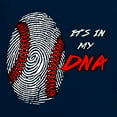 thumbnail image 3 of Wild Bobby, Baseball Fingerprint It's In My DNA, Sports, Men Graphic Tank Top, Navy, X-Large, 3 of 5